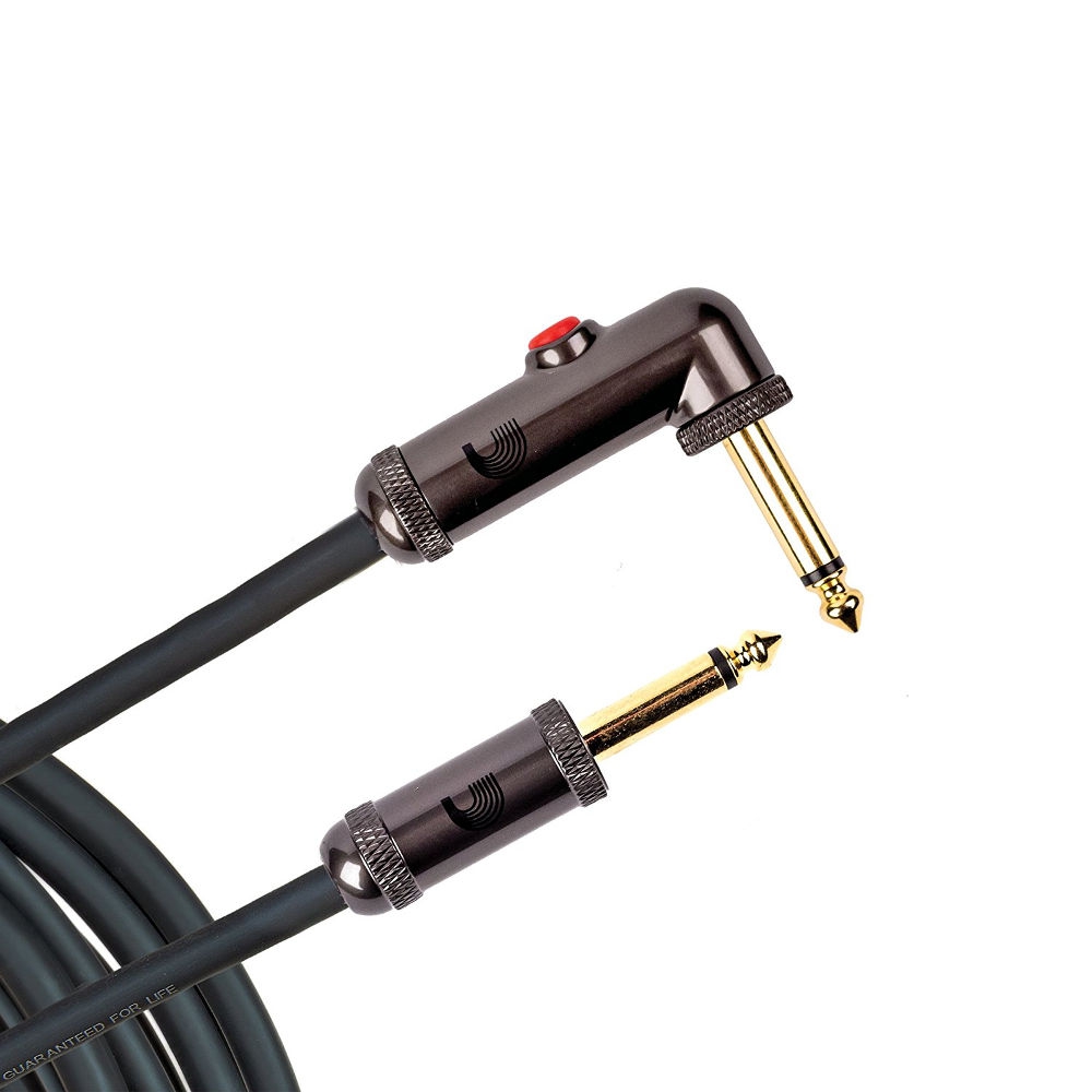 Planet Waves PW-AGLRA-10 CircuitBreaker L ve Düz Jaklı Devre Kesicili Enstrüman Kablosu (3,05 m)