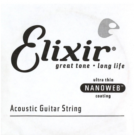 Elixir 15130 Nanoweb Bronze Tek Akustik Gitar Teli (30)