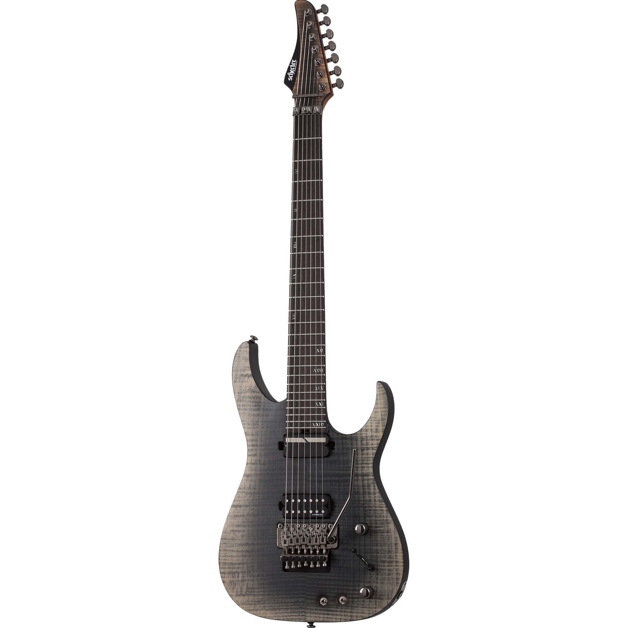Schecter Banshee Mach-7 FR S 7 Telli Elektro Gitar (Fallout Burst)