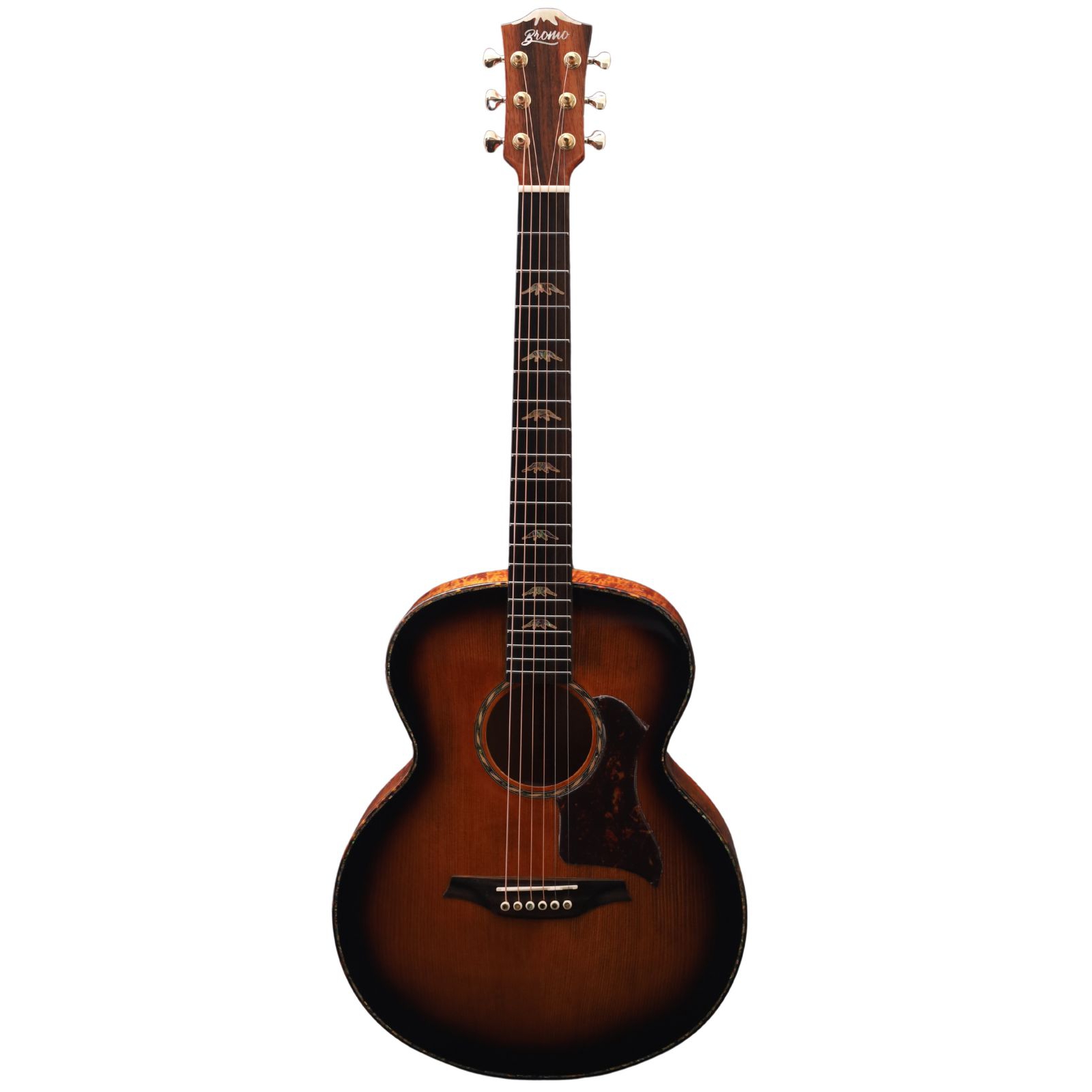 Bromo BAN8E Mini Jumbo Elektro Akustik Gitar (Vintage Sunburst)