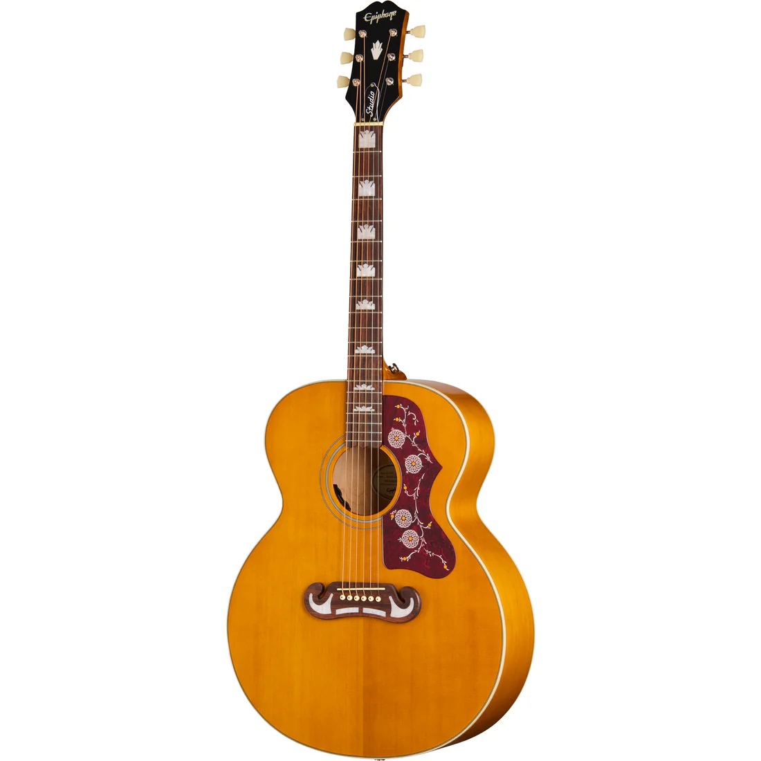 Epiphone J-200 Studio Elektro Akustik Gitar (Natural)