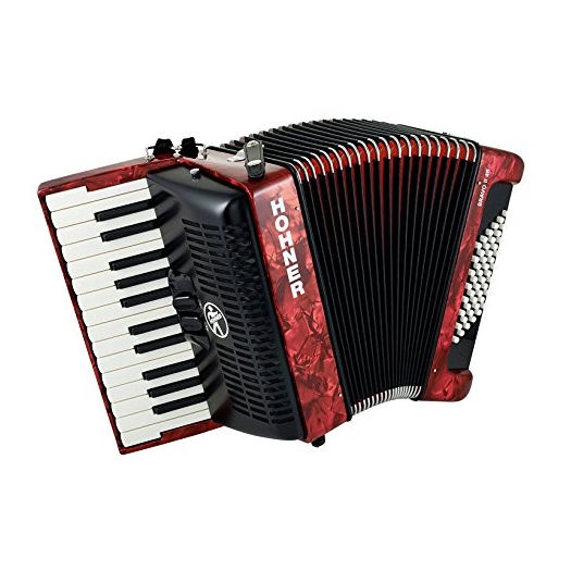 Hohner Bravo II 48 Akordiyon (Kırmızı)