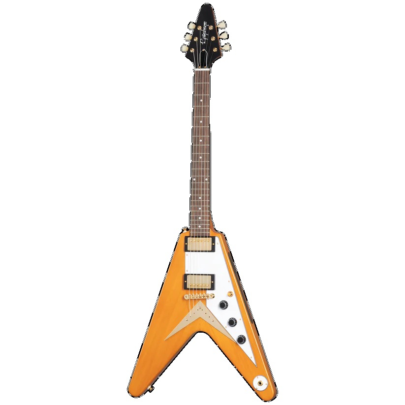 Epiphone IGC 1958 Korina Flying V Elektro Gitar (Aged Natural)