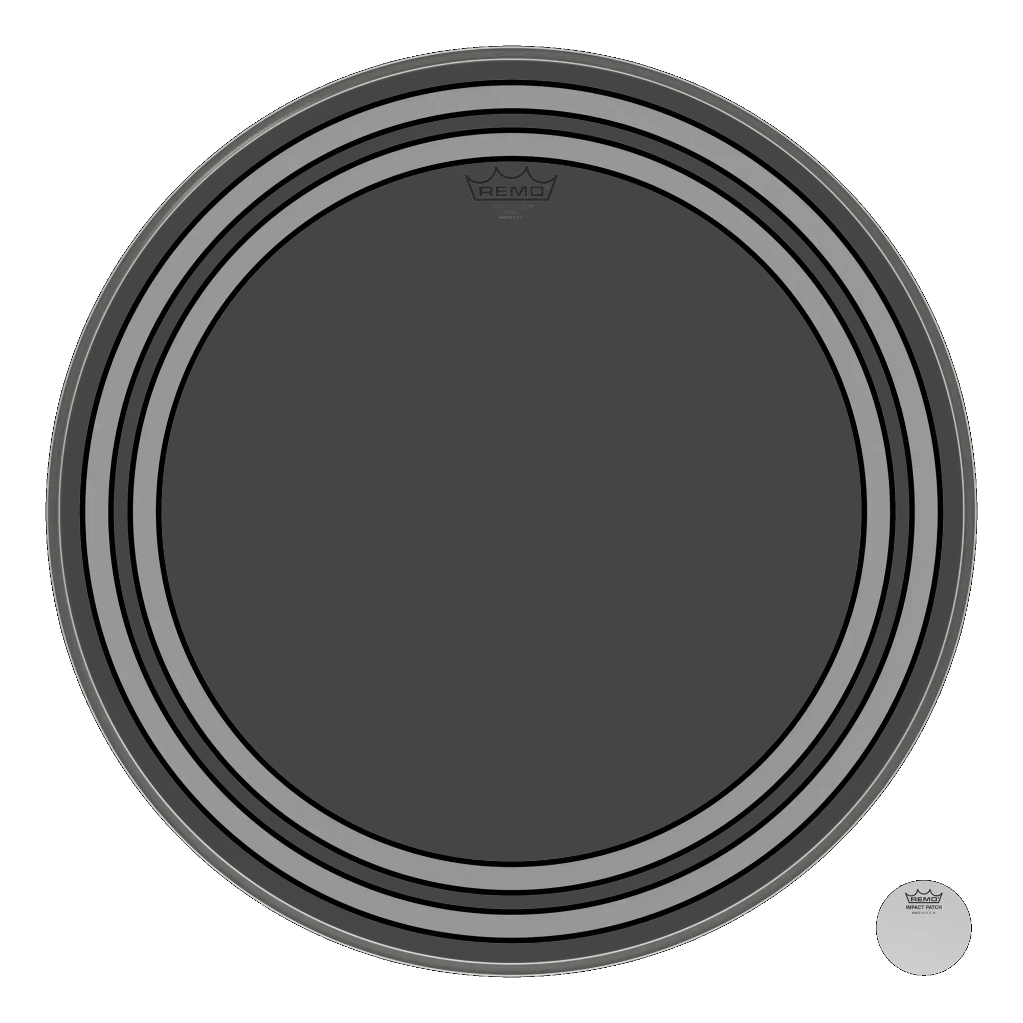 Remo PW-1324-00 Powersonic Şeffaf 24" Kick Derisi