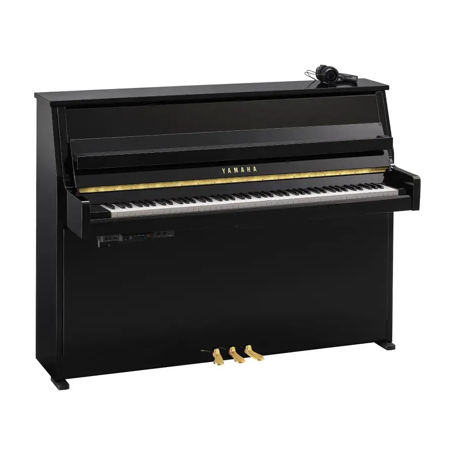 Yamaha B10 SC3 Silent Akustik Duvar Piyano (Parlak Siyah)