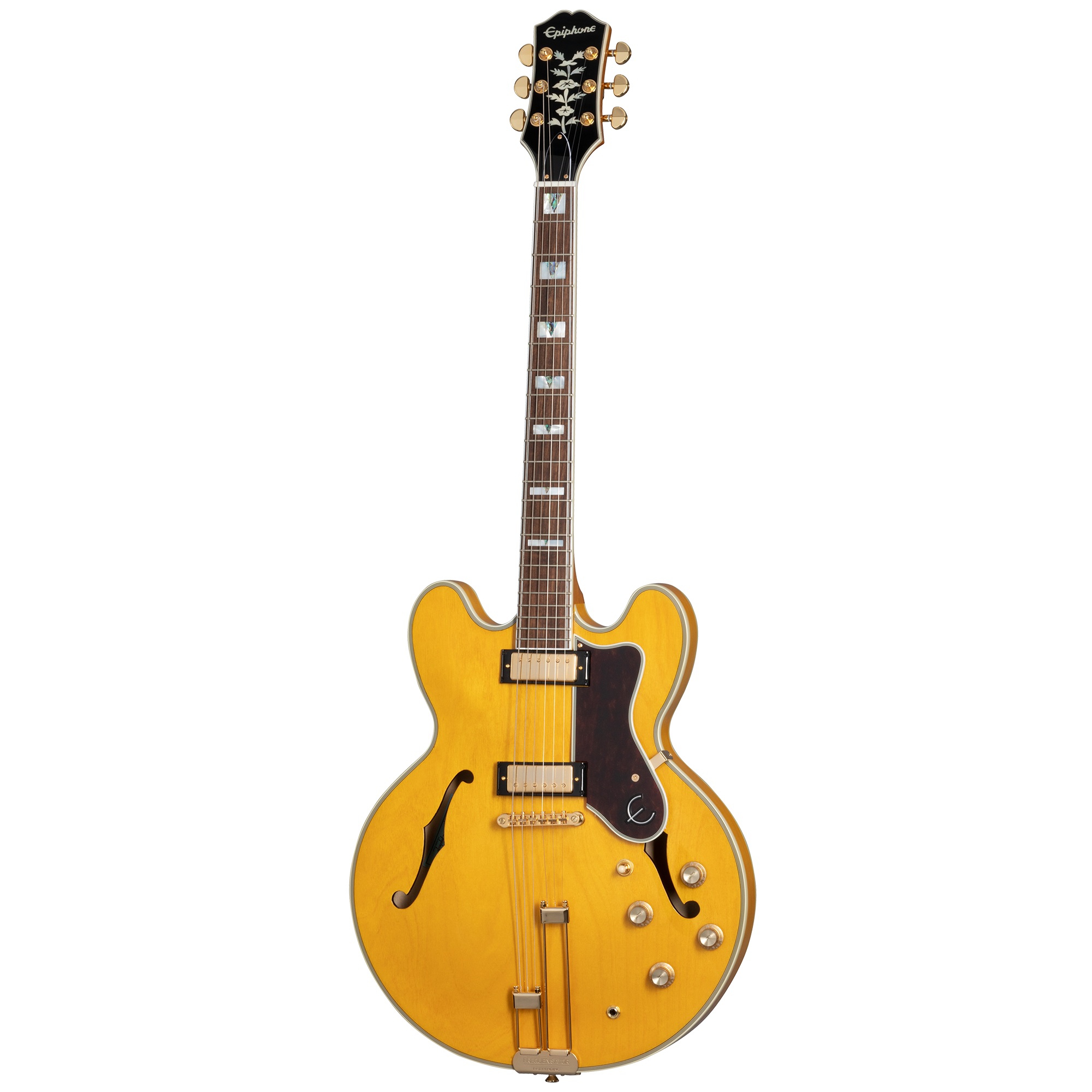 Epiphone Sheraton Frequensator Semi-Hollowbody Elektro Gitar (Natural)