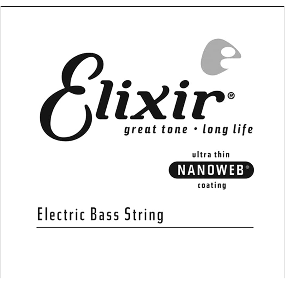 Elixir NANOWEB Coating Long Scale Tek Bas Gitar Teli (.040)