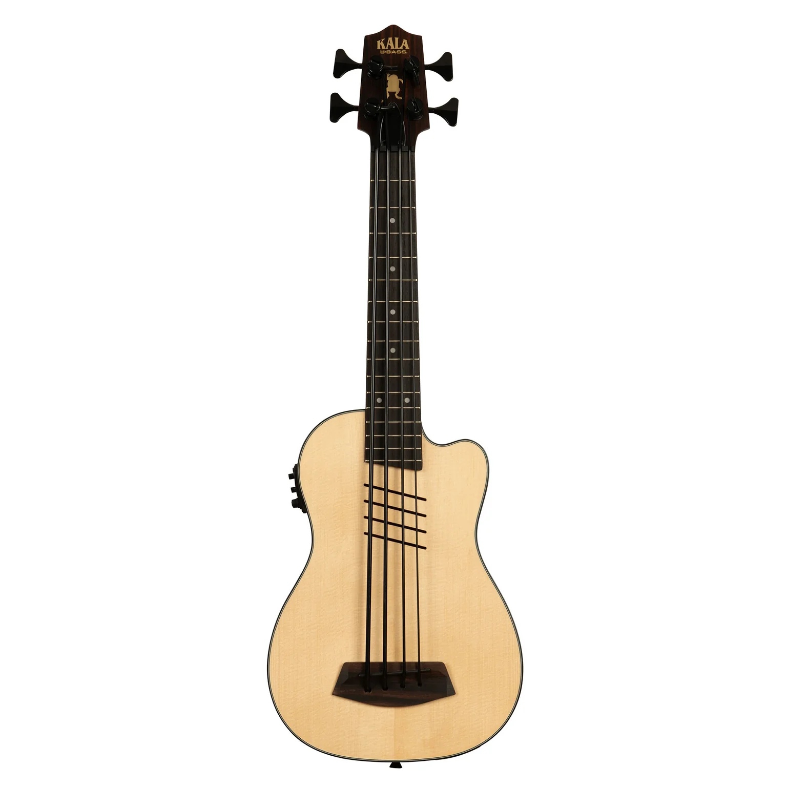 Kala Hutch Hutchinson Signature Masif Ladin Kapaklı U•BASS® Akustik Bas Gitar