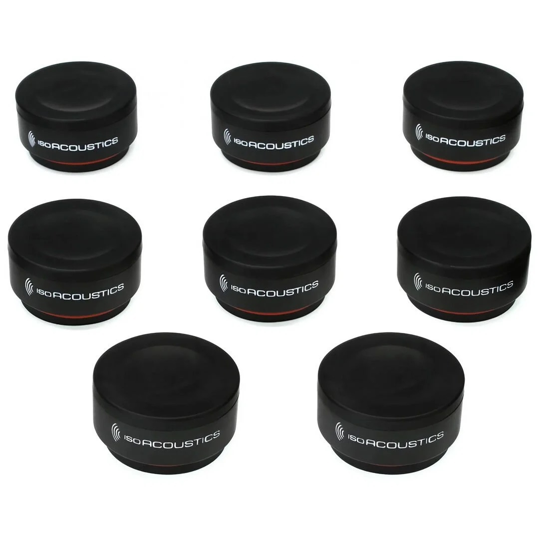 IsoAcoustics ISO-Puck Mini Bir Çift Hoparlör için Titreşim İzolatörü 8'li Set
