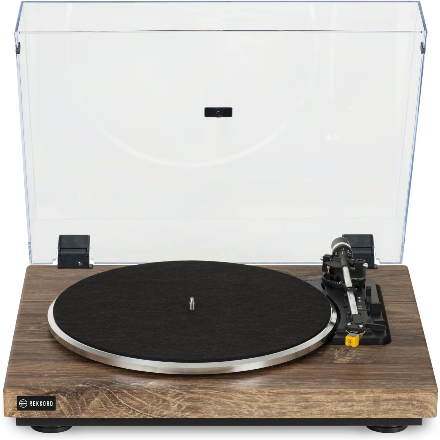 REKKORD AUDIO F300 Stirling Oak Otomatik Pikap - AT91 iğne ile