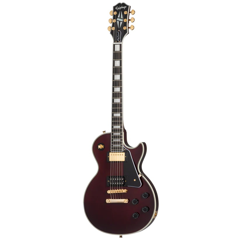 Epiphone Jerry Cantrell "Wino" Les Paul Custom Elektro Gitar (Dark Wine Red)