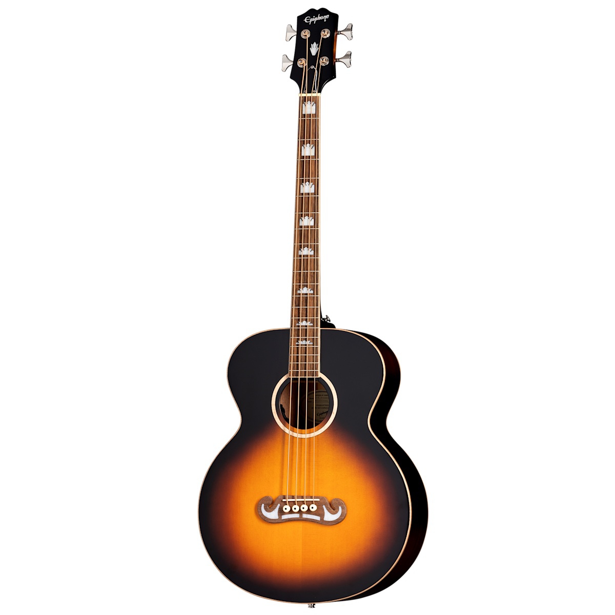 Epiphone El Capitan J-200 Studio Elektro Akustik Bas Gitar (Aged Vintage Sunburst)