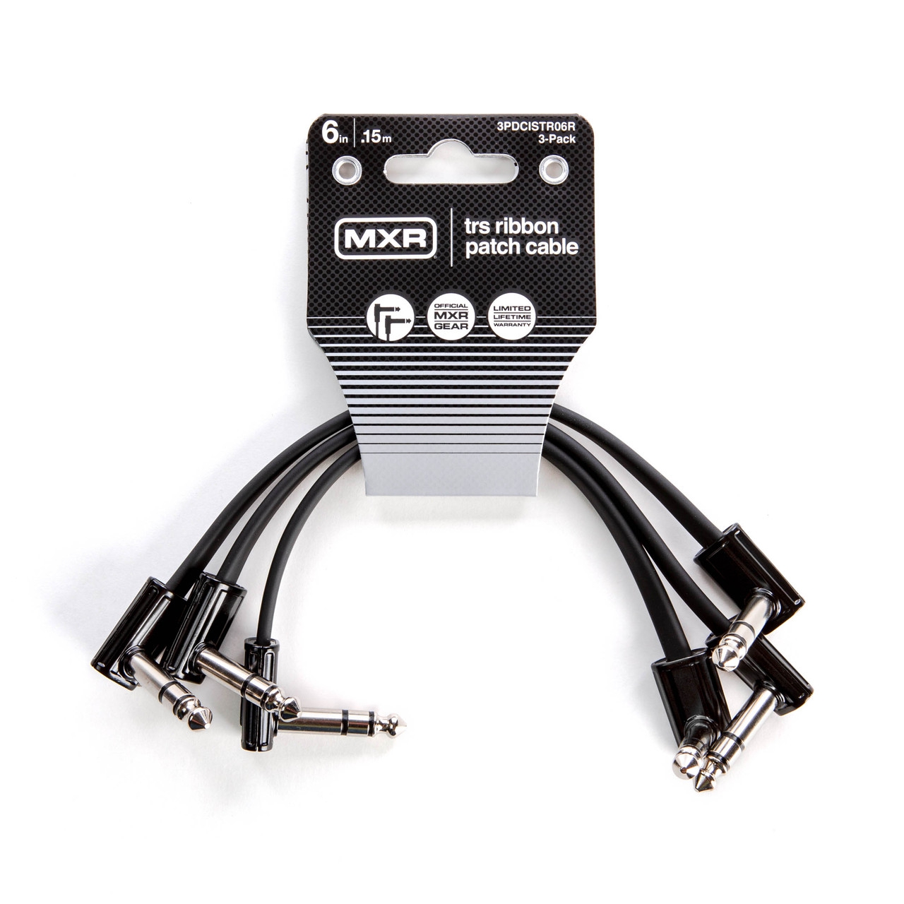 MXR 3PDCISTR06R 3'lü Paket 6" TRS Ribbon Patch Kablo