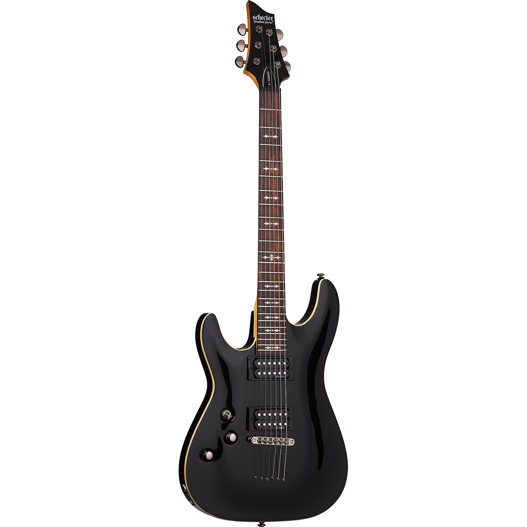 Schecter Omen 6 Solak Elektro Gitar (Gloss Black)