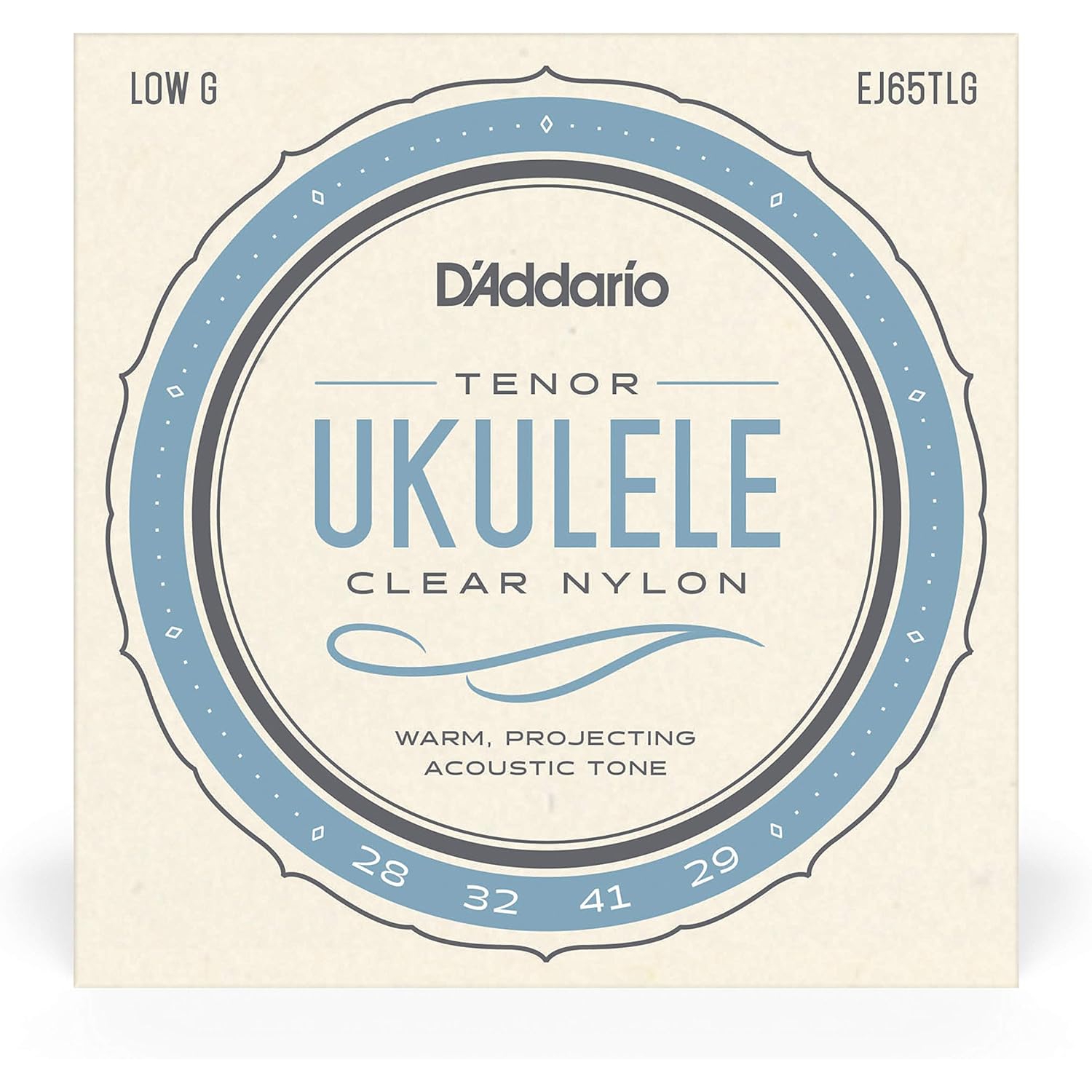 D'addario EJ65TLG Tenor Low G Set Ukulele Teli