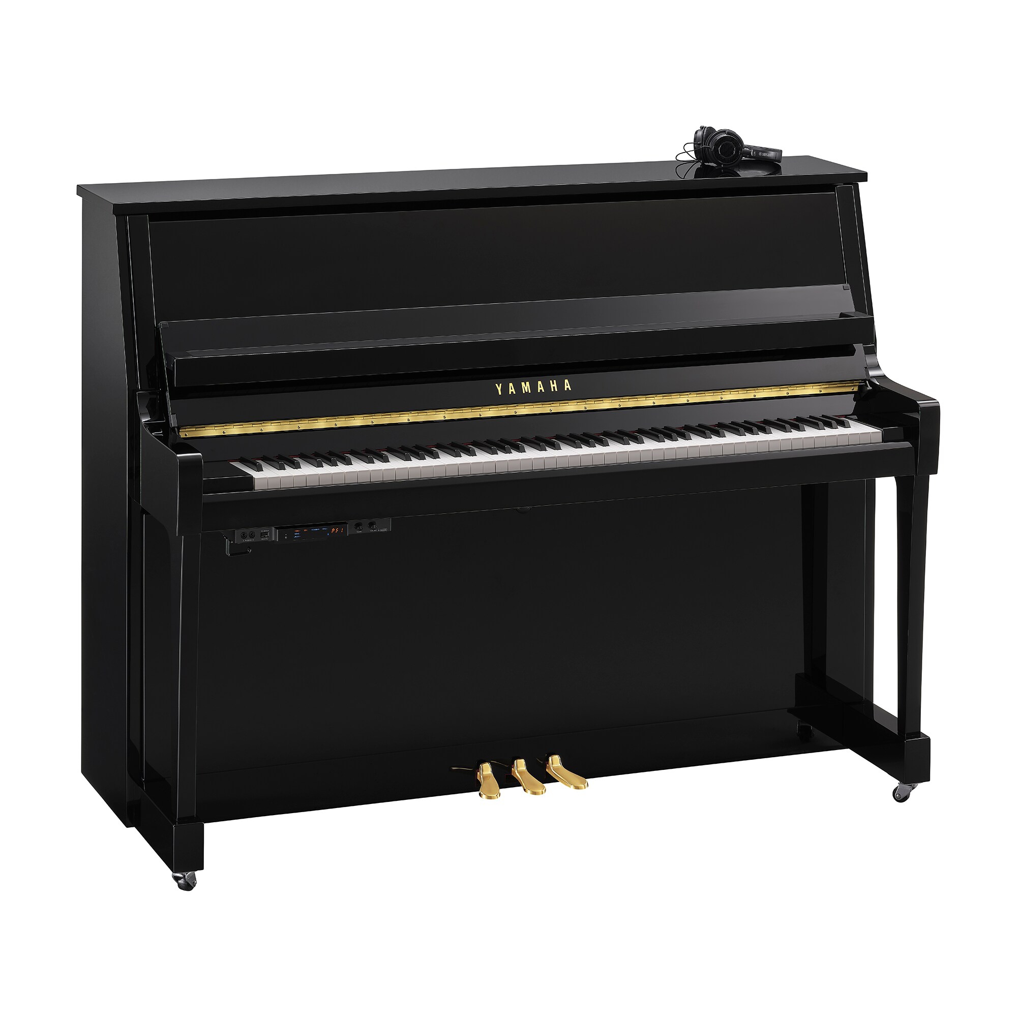 Yamaha B20 SC3 Silent Akustik Duvar Piyano (Parlak Siyah)