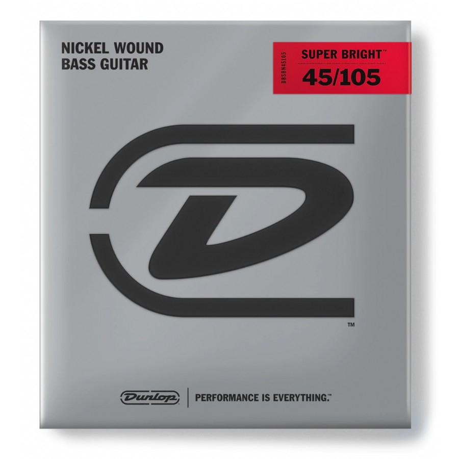 Jim Dunlop DBSBN45105 Nickel 4 Telli Bas Gitar Teli (45-105)