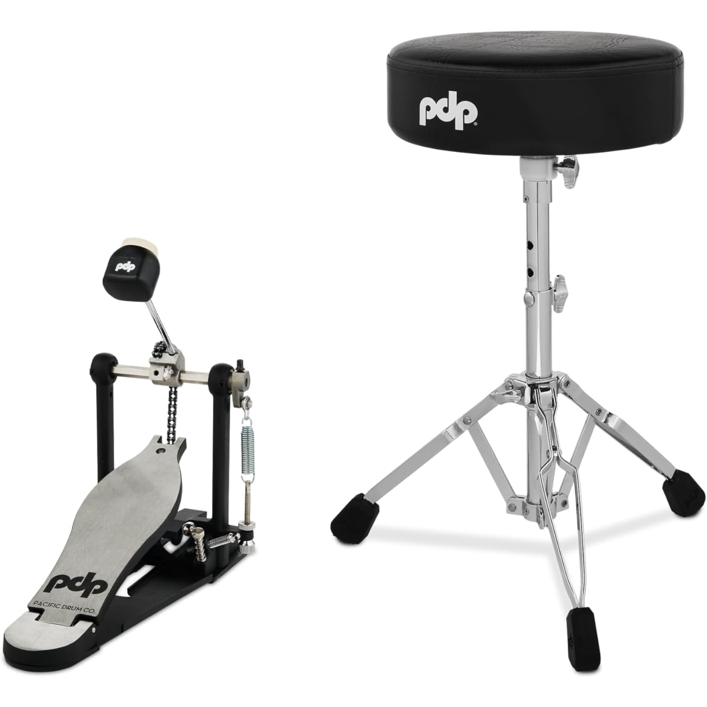 PDP Drums 700 Serisi 2 Parça Aksam Paketi (Tabure & Single Kick Pedalı)