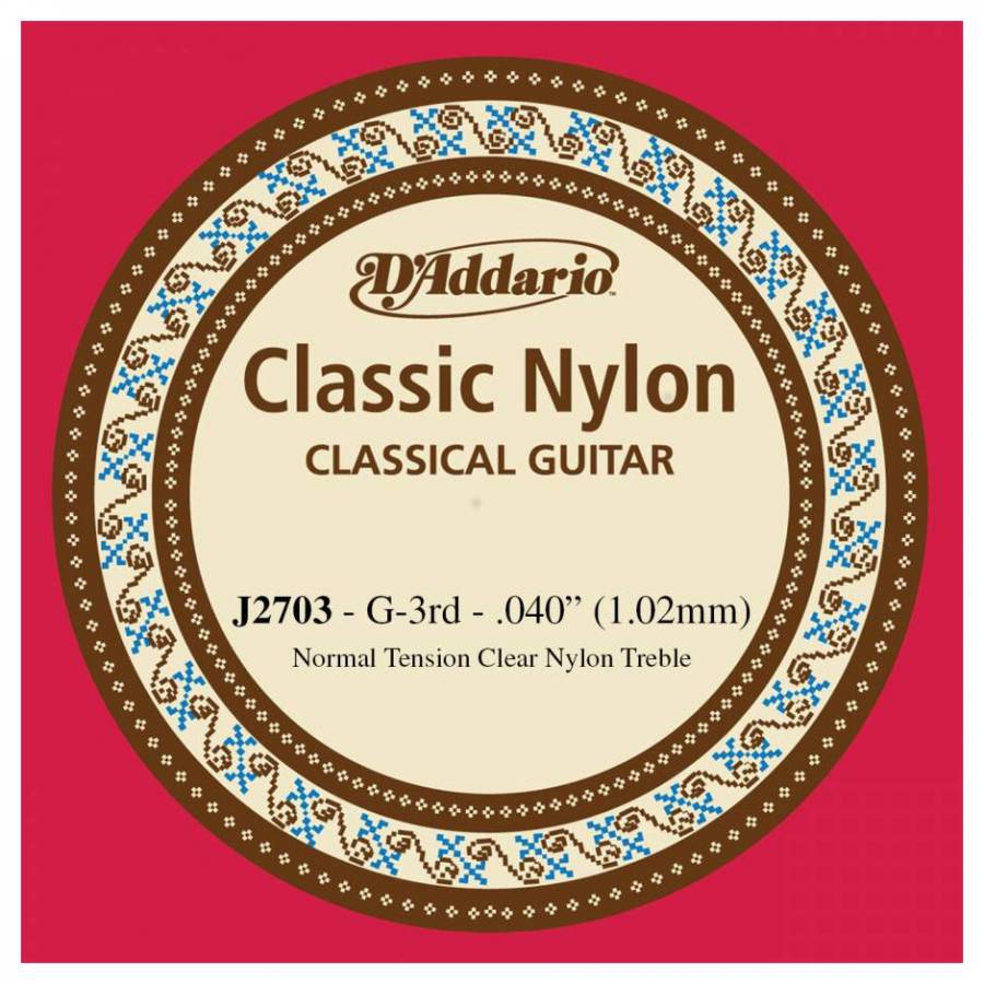 D'Addario J2703 Tek Klasik Gitar Teli (G)