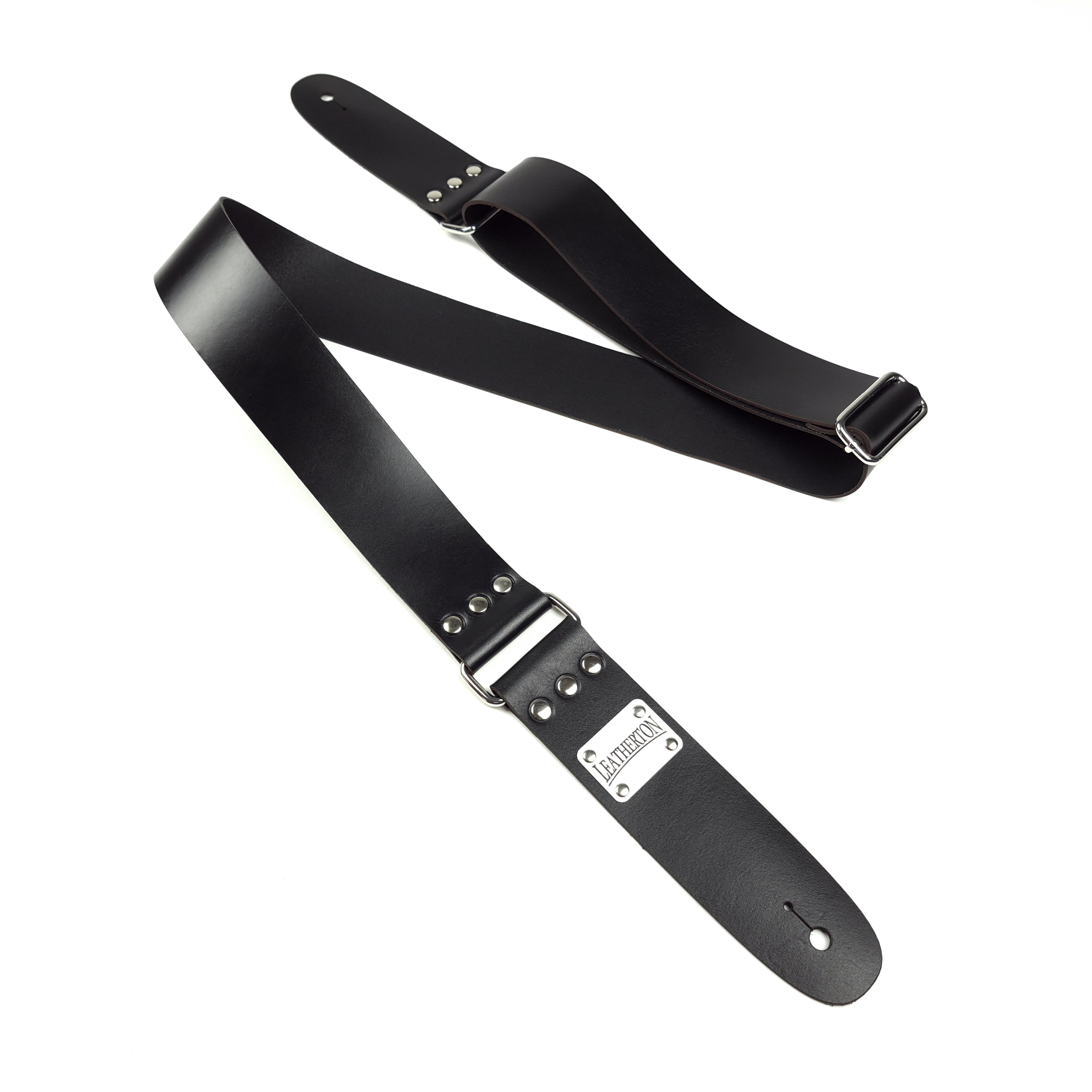 Leatherton LT Lineage Hakiki Deri Gitar Askısı (Siyah)