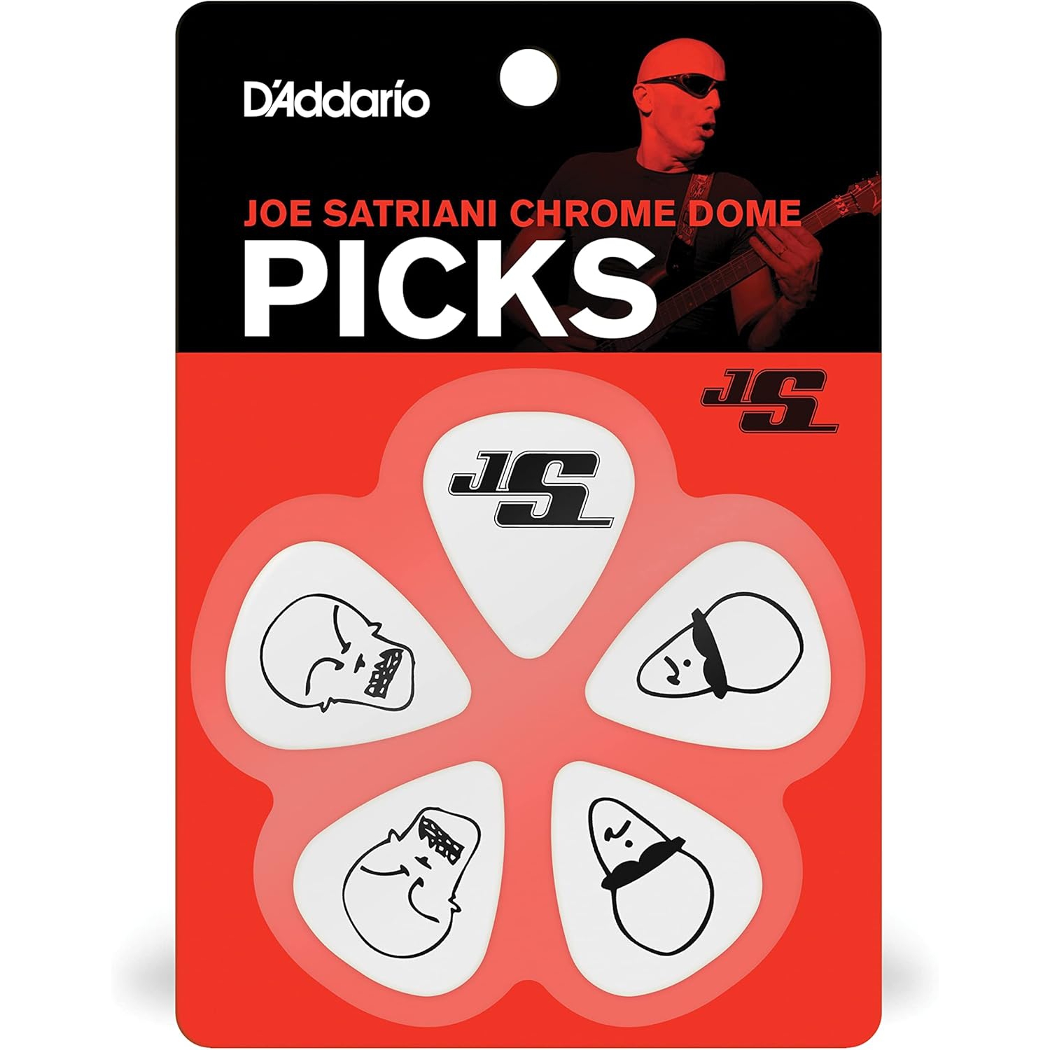 D'addario Joe Satriani 10'lu Palet Pena (Medium White)