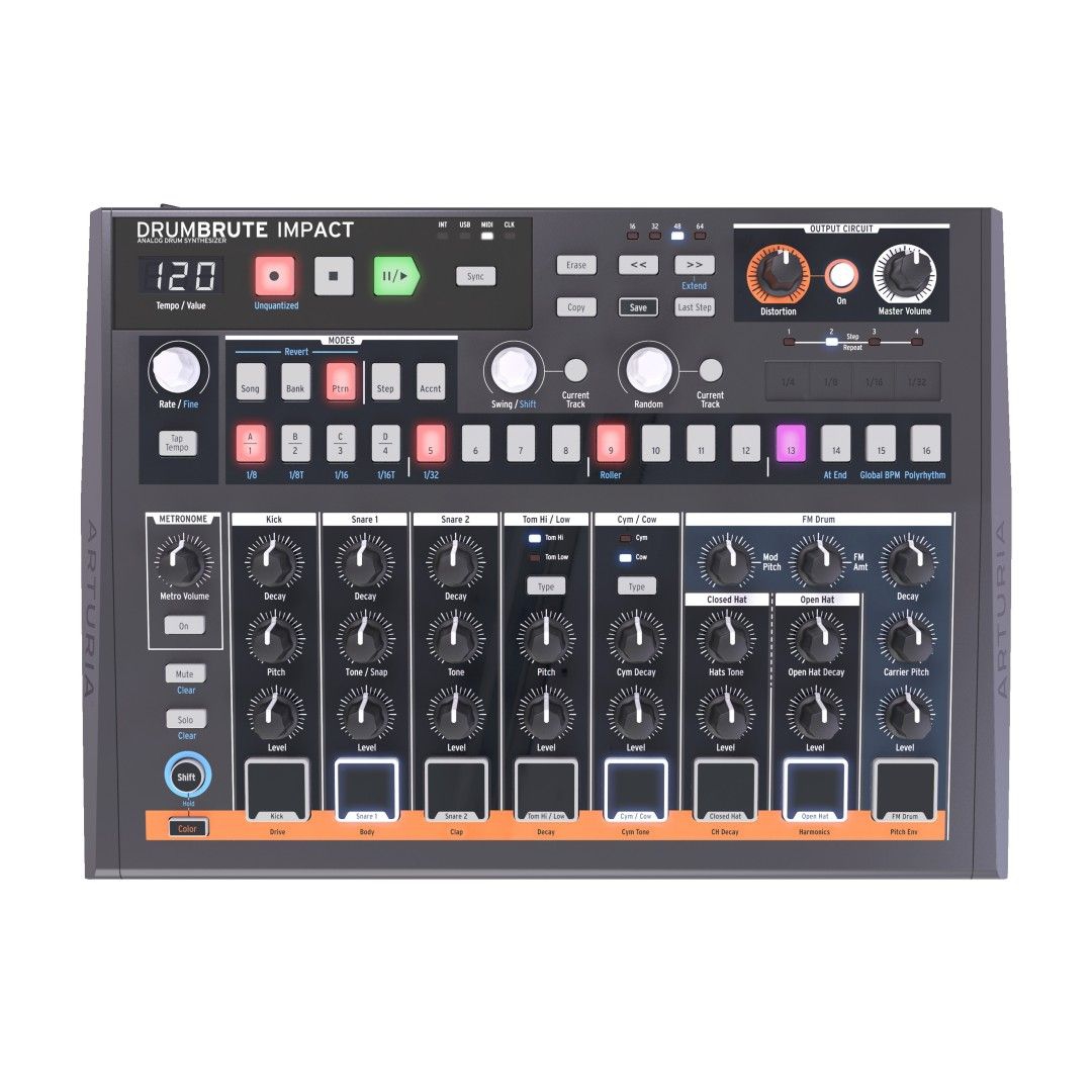 Arturia Drumbrute Impact Analog Drum Machine