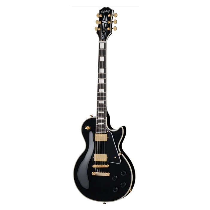 Epiphone EIGLPCEBGH1 Les Paul Custom Elektro Gitar (Ebony)