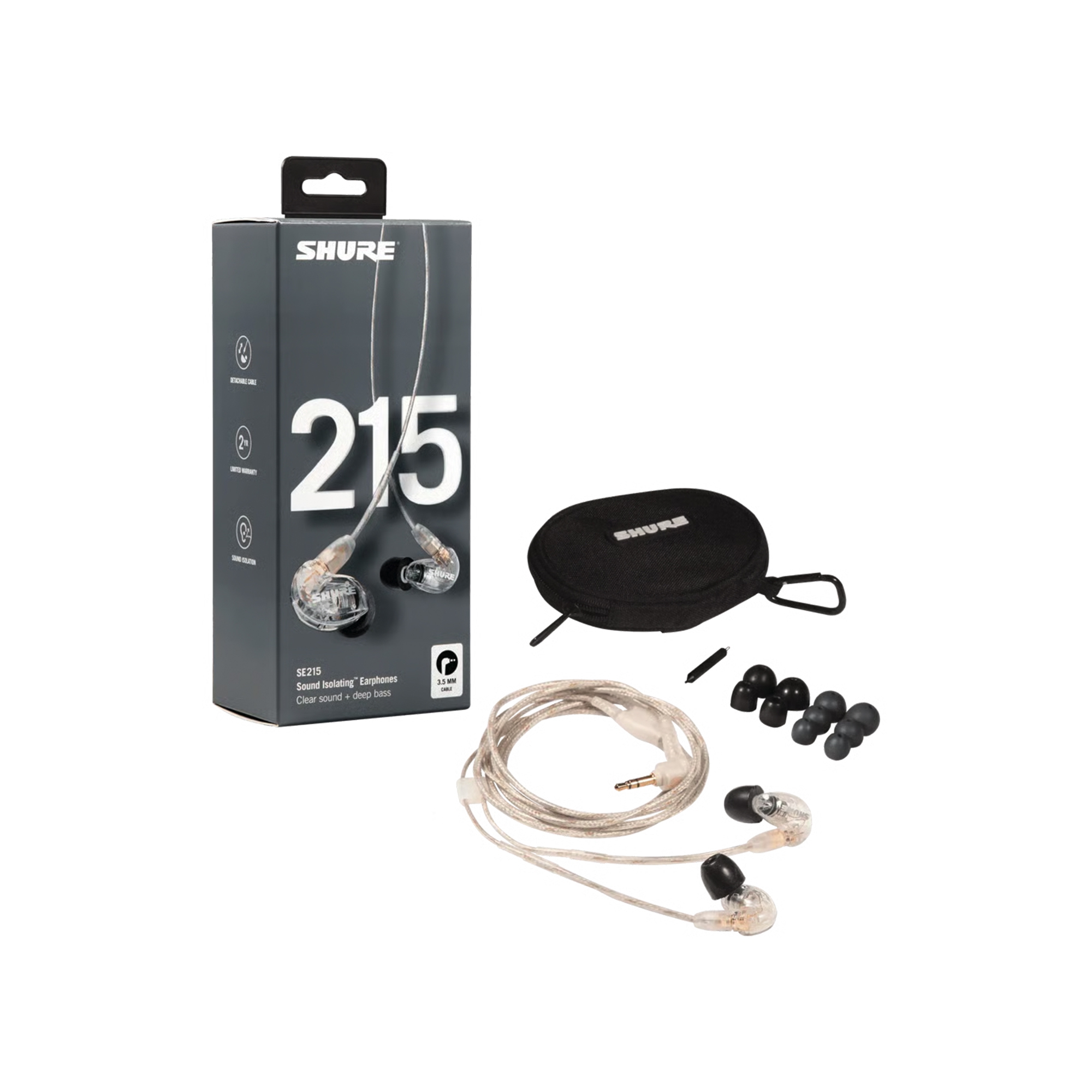 Shure SE215-CL-EFS Kulakiçi In-ear Kulaklık (Clear)