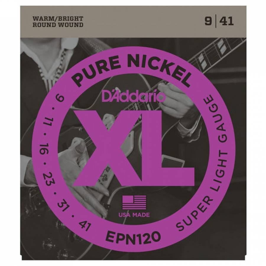 D'Addario EPN120 Pure Nickel Elektro Gitar Teli (9-41)