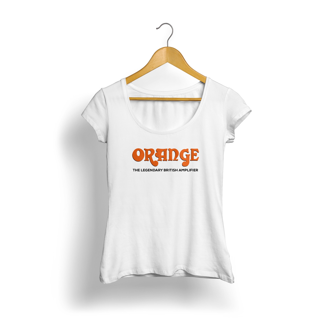 Orange Logo Kadın T-Shirt (Beyaz)