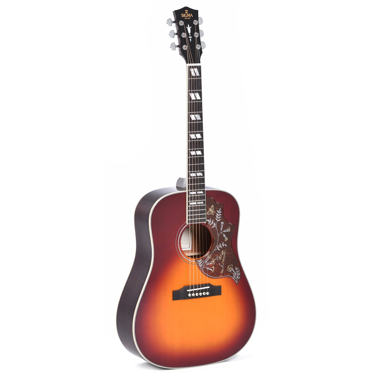 Sigma SDM-SG5 Dreadnought Elektro Akustik Gitar (Autumn Burst)
