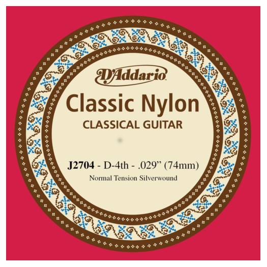 D'Addario J2704 Normal Tension Tek Klasik Gitar Teli (D)