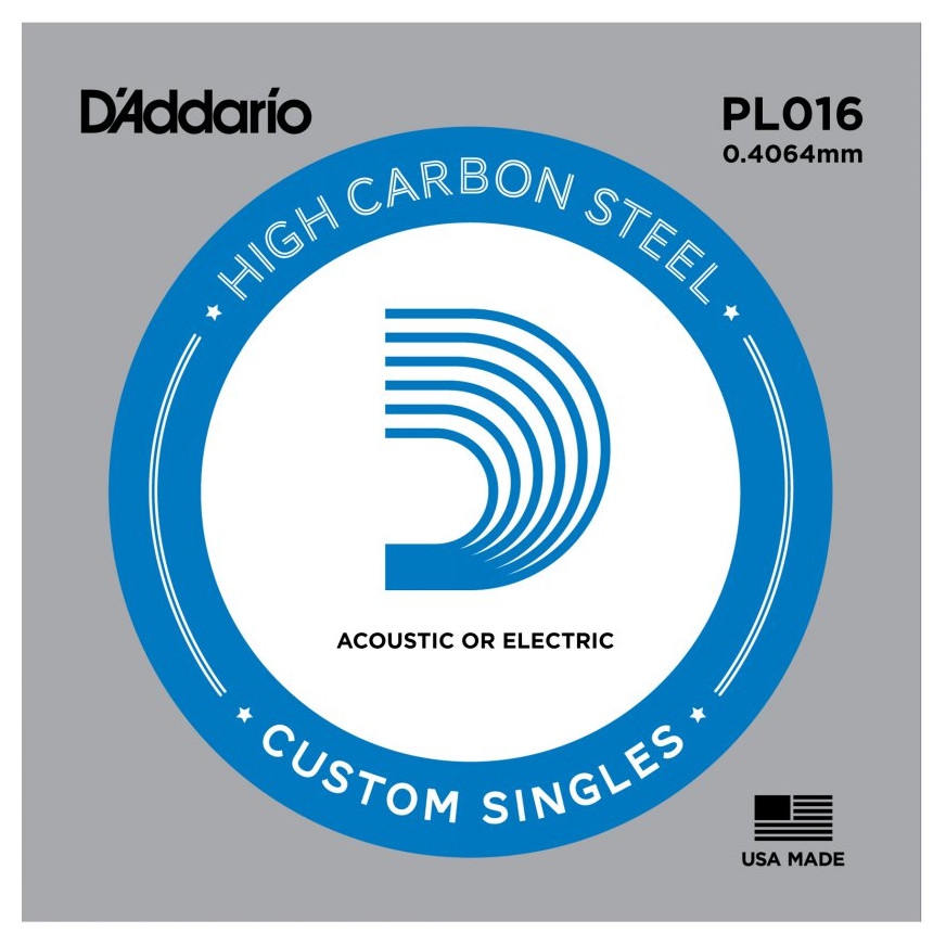 D'Addario PL016 Tek Elektro Gitar Teli (16)