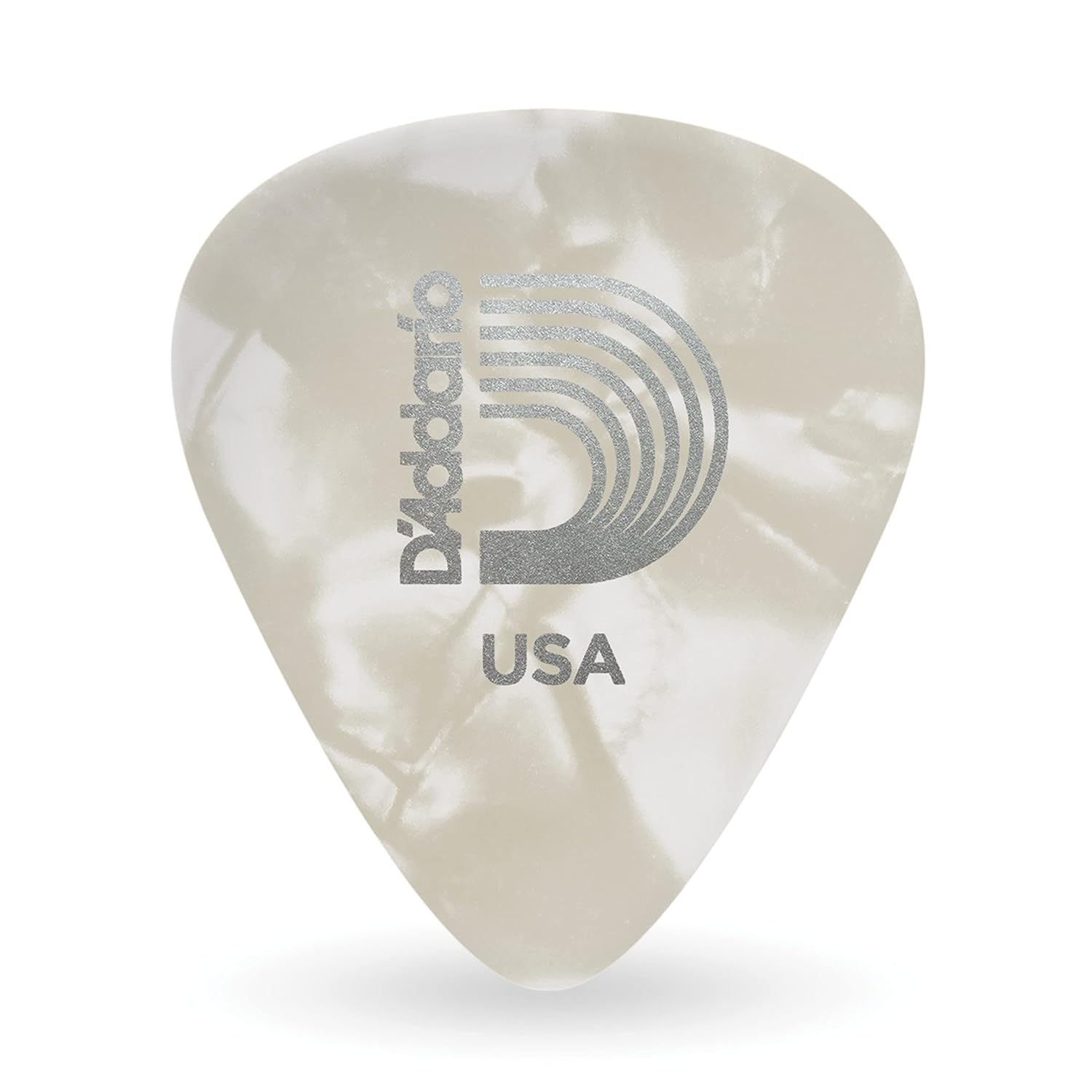 D'addario Classic White Pearl Celluloid Pena (Medium)