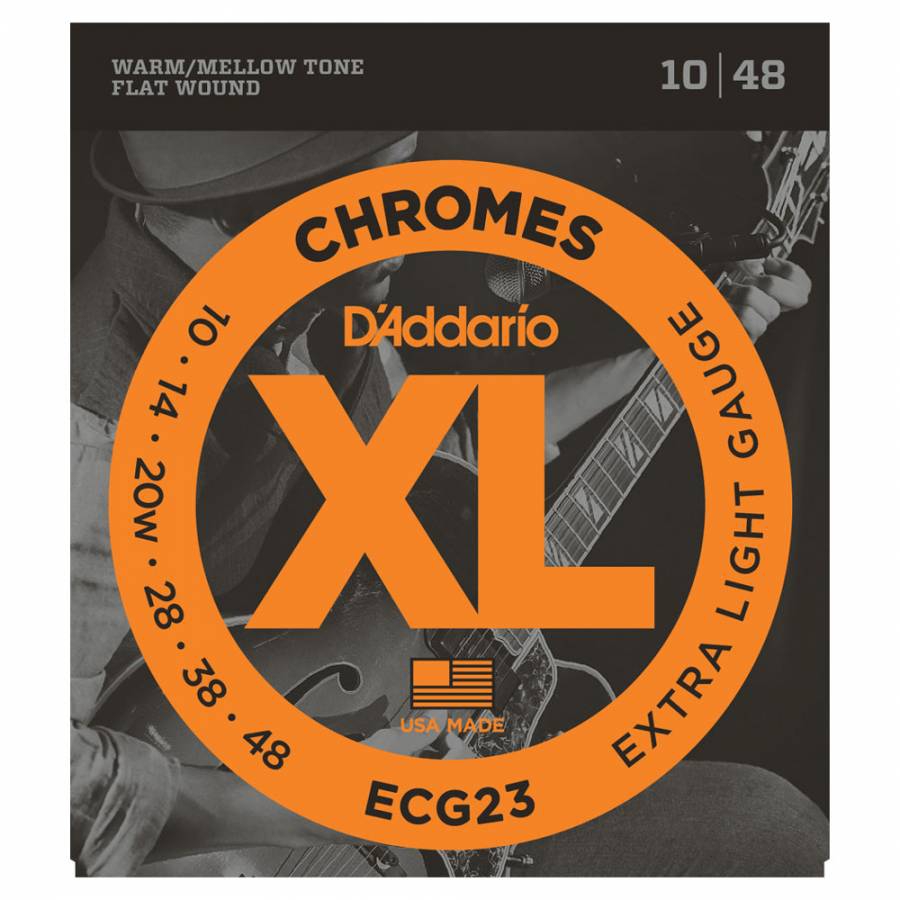 D'Addario ECG23 Chromes Elektro Gitar Teli (10-48)