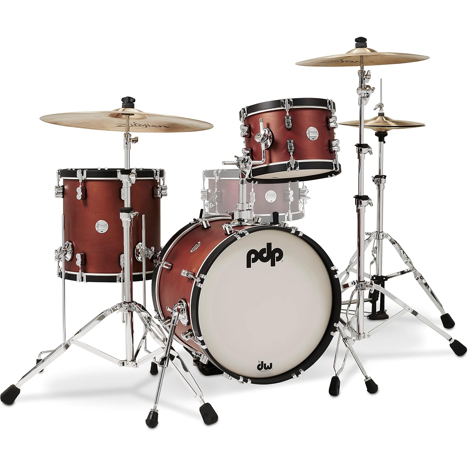 PDP Concept Maple Classic Bop 3 Parça 18" Davul (Ox Blood)