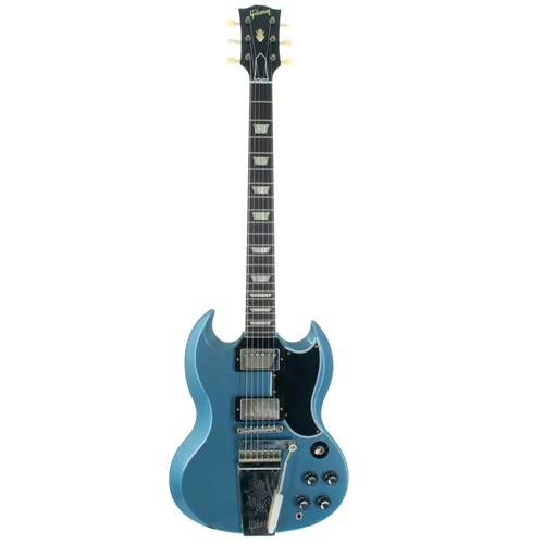 Gibson Custom 1964 SG Standard Reissue w/ Maestro Vibrola Murphy Lab Light Aged Antique Elektro Gitar (Antique Pelham Blue)