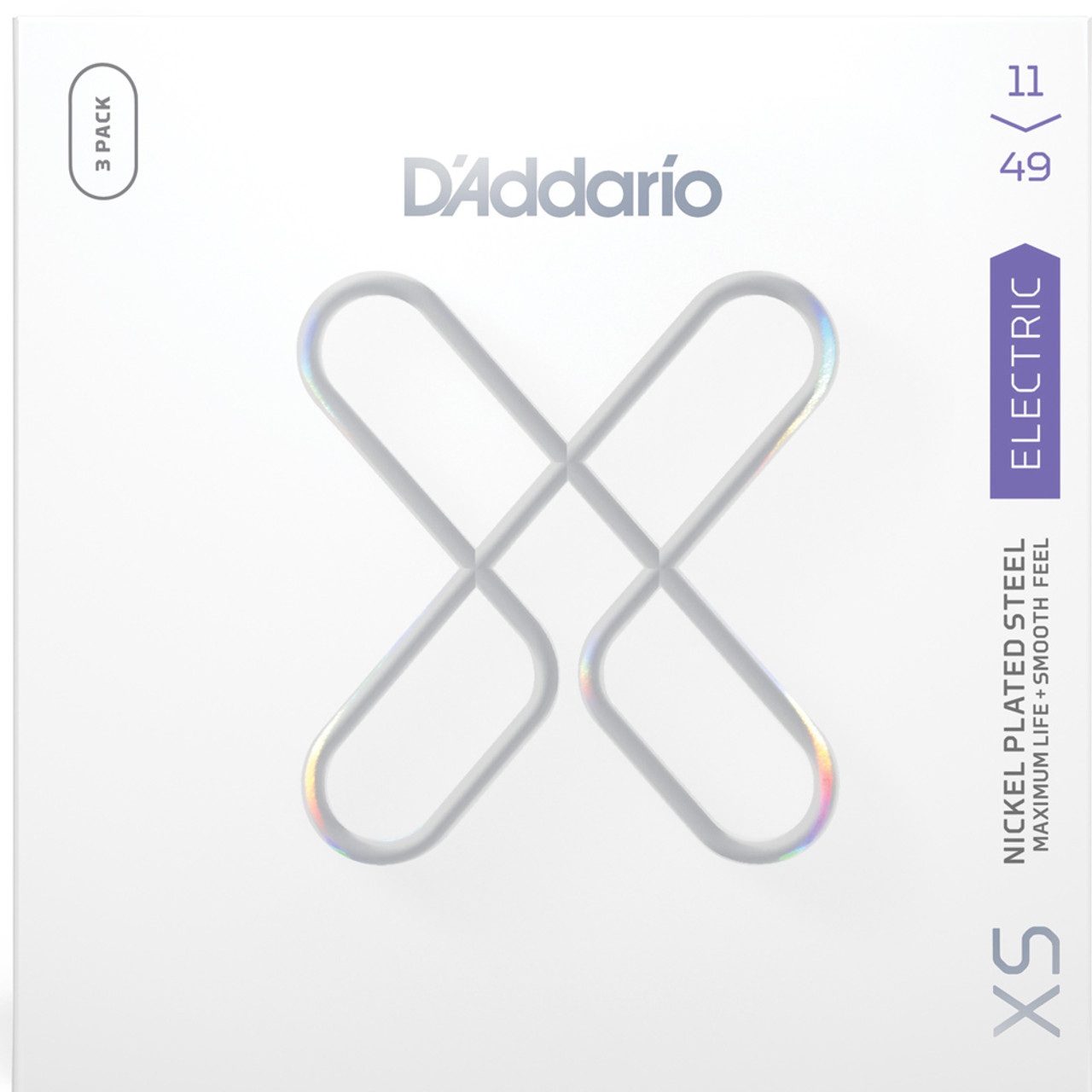 D'Addario XSE1149-3P XS Coated Nikel Wound Medium 3'lü Paket Elektro Gitar Teli (11-49)