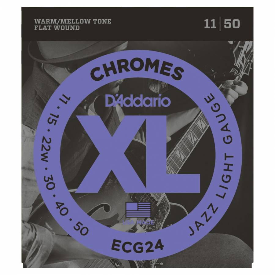 D'Addario ECG24 Chromes Elektro Gitar Teli (11-50)