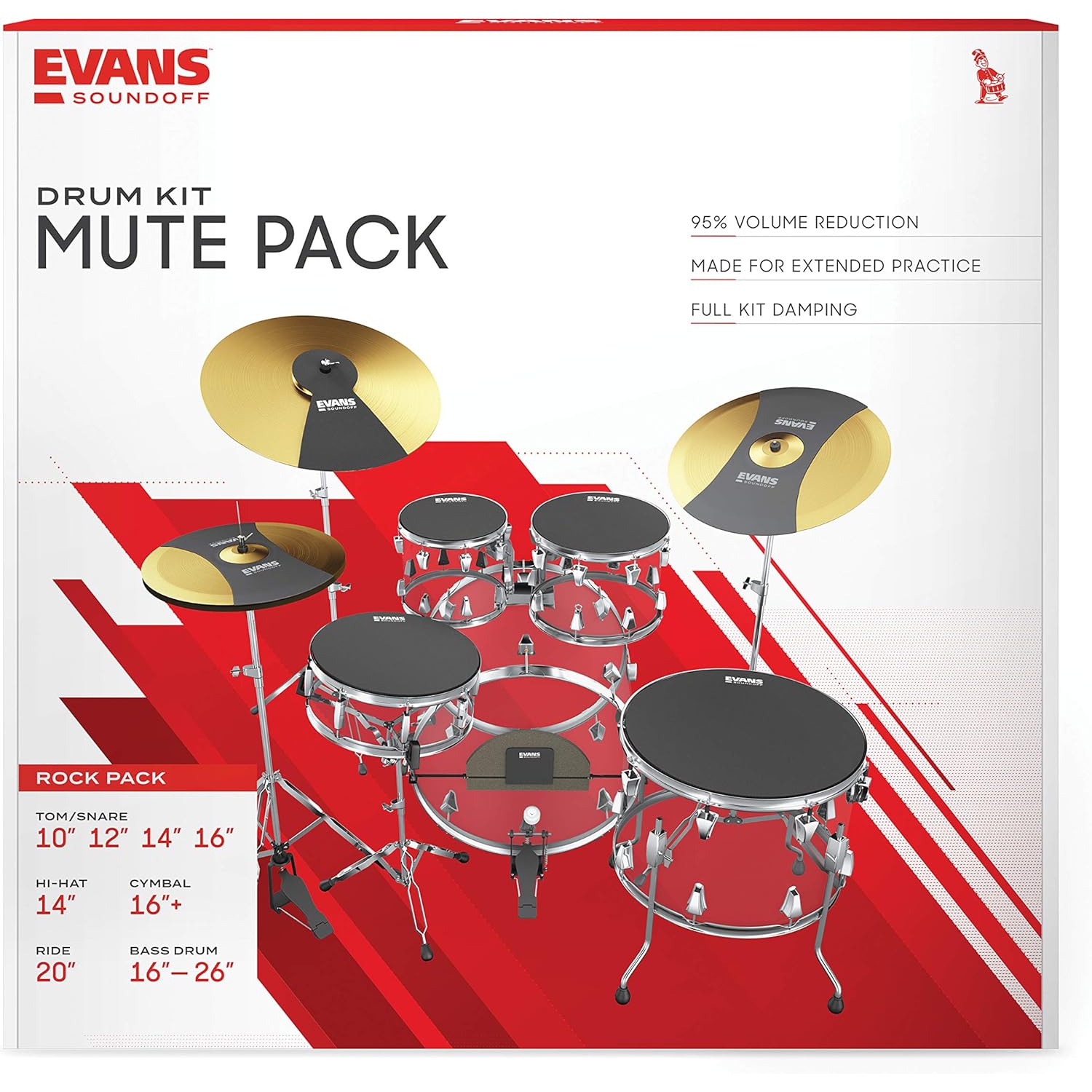 Evans Sosetrock Soundoff Set (10,12,14,16 Plus Bass ve Zil Sosetrock)