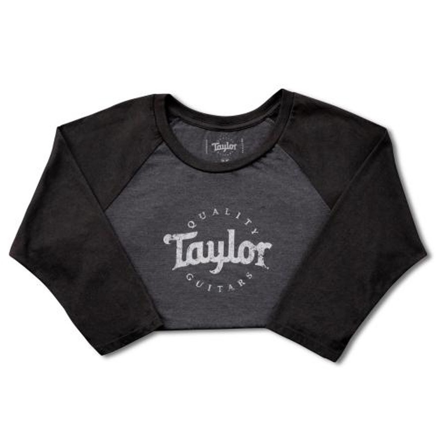 Taylor X-Large Kadın Beyzbol T-Shirt (Siyah/Siyah Buzlu)