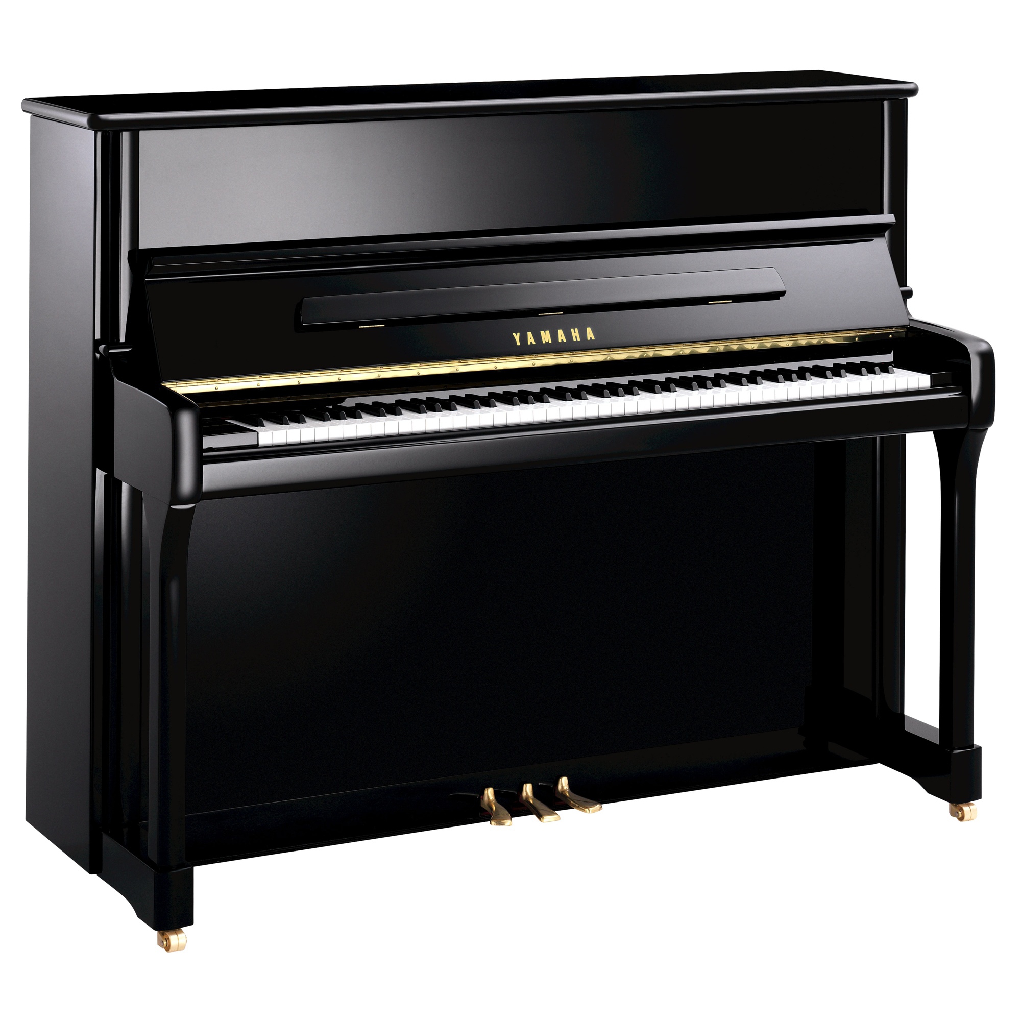 Yamaha P124 PE Akustik Piyano (Parlak Siyah)