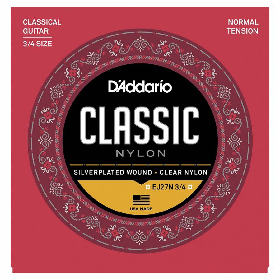 D'Addario EJ27N 3/4 Normal Tension Klasik Gitar Teli