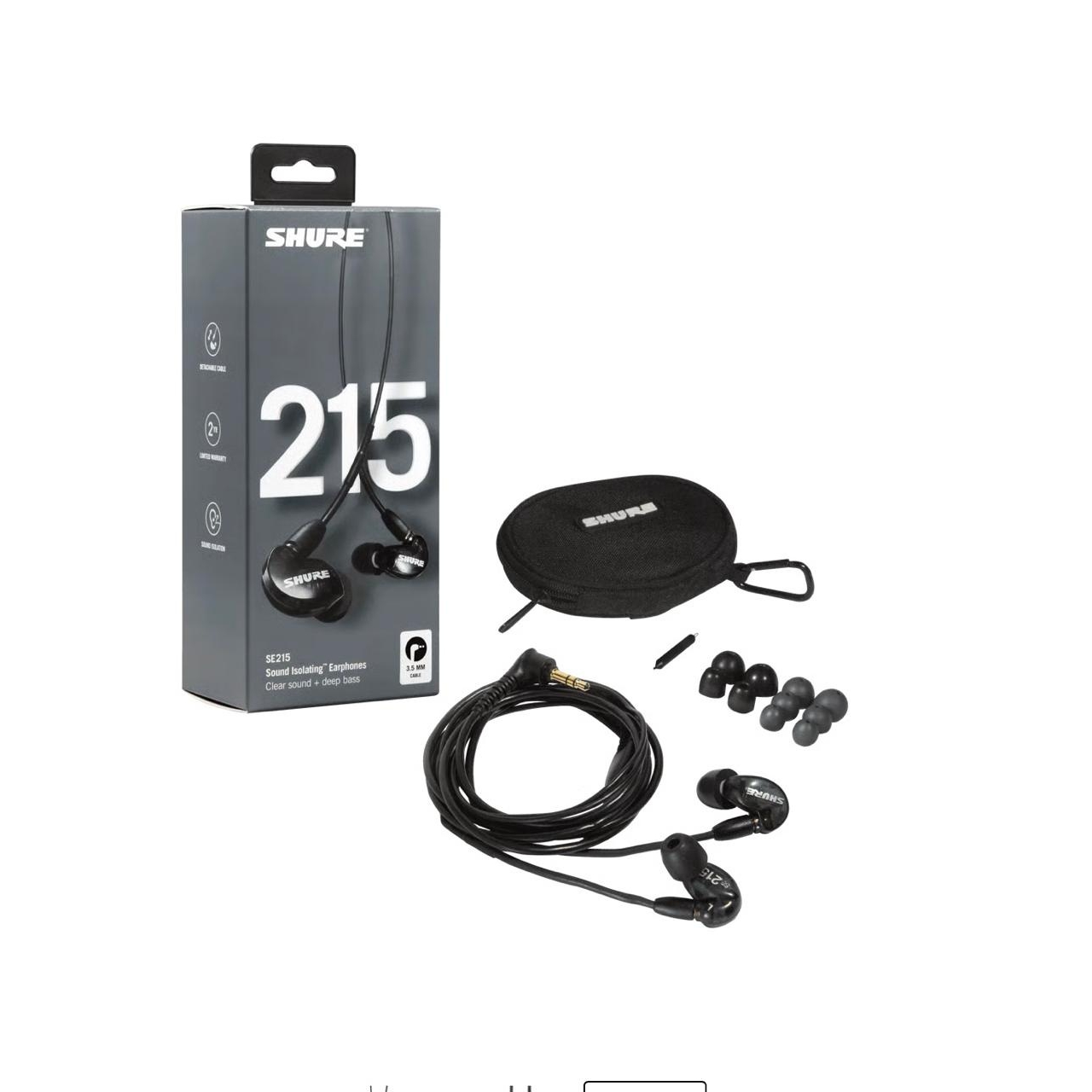Shure SE215-K Kulakiçi in-ear Kulaklık