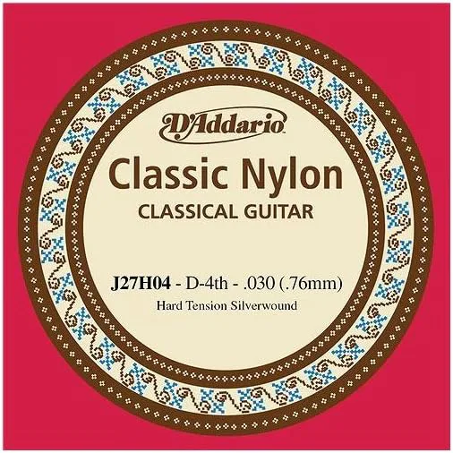 D'addario J27H04 Student Naylon Silver Tek Klasik Gitar Teli (Hard Tension)