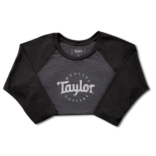 Taylor Large Kadın Beyzbol T-Shirt (Siyah/Siyah Buzlu)