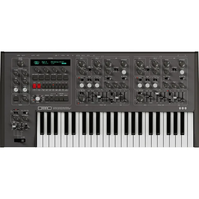 UDO Audio DMNO Black 8 Voice Hybrid Synthesizer Hibrit Analog Synthesizer