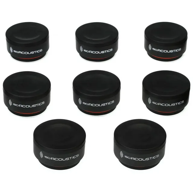 IsoAcoustics ISO-Puck Mini Bir Çift Hoparlör için Titreşim İzolatörü 8'li Set