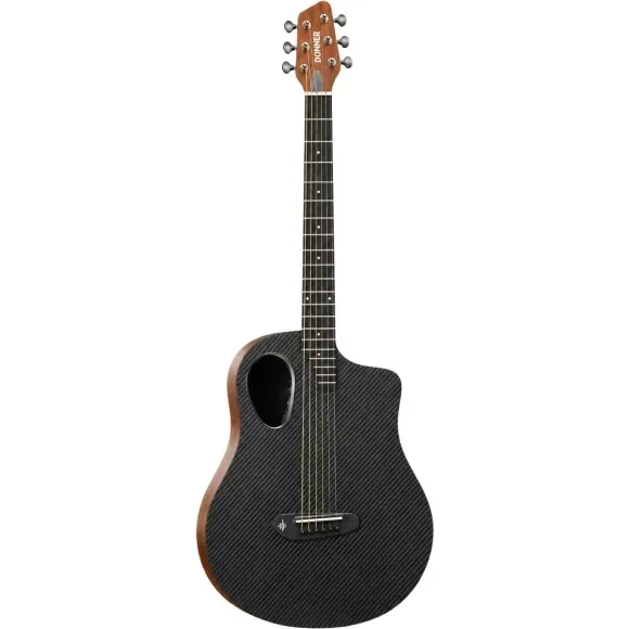 Donner Rising G2 Carbon Fiber Elektro Akustik Gitar (Natural)