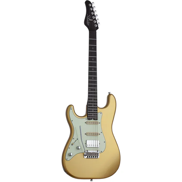 Schecter Nick Johnston Traditional HSS 10th Anniversary Solak Elektro Gitar (Atomic Saffron)